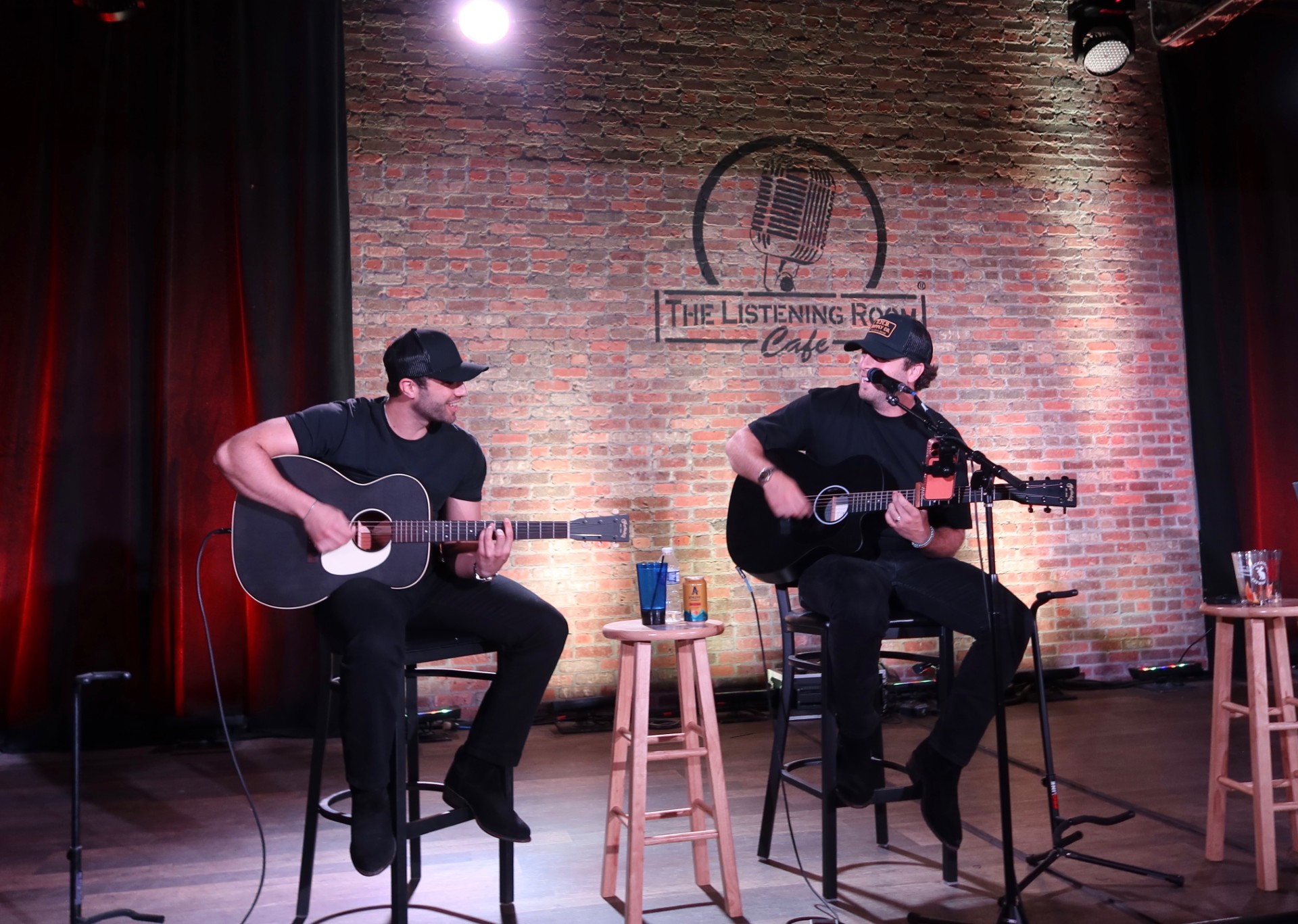 Brad and Ben Williams performing live at The Listening Room Cafe in Nashville, TN